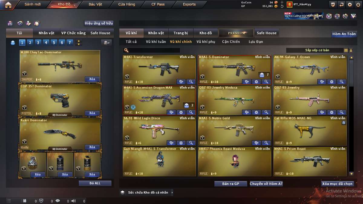 shop acc cf uy tin gia re